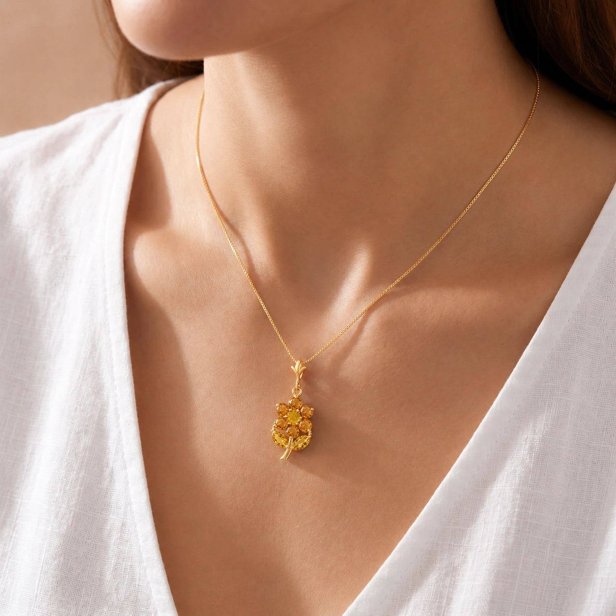 Yellow Gold Citrine — Tomasina