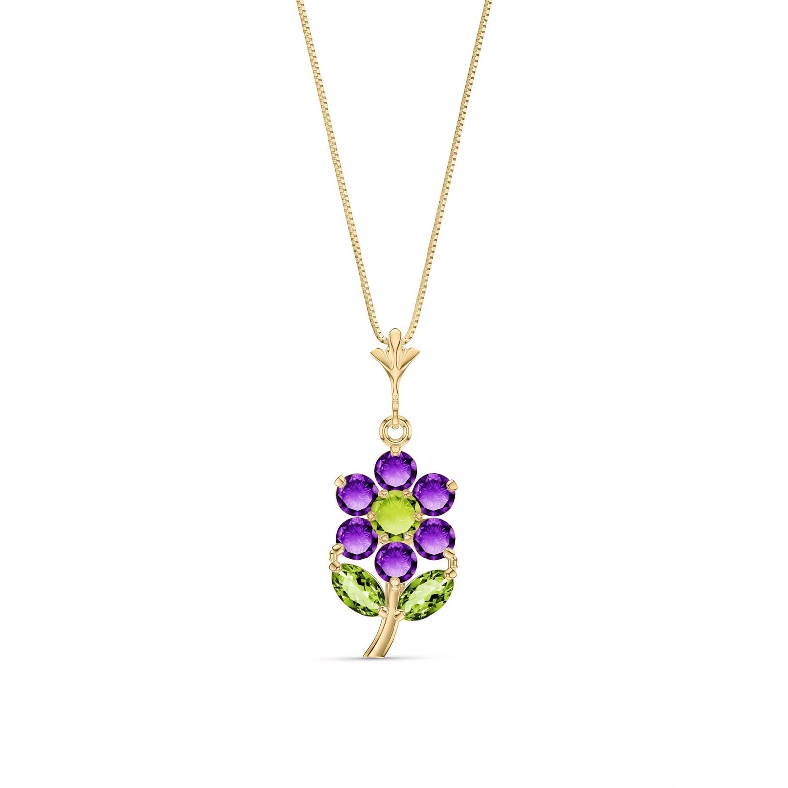 Yellow Gold Peridot & Amethyst — Tomasina