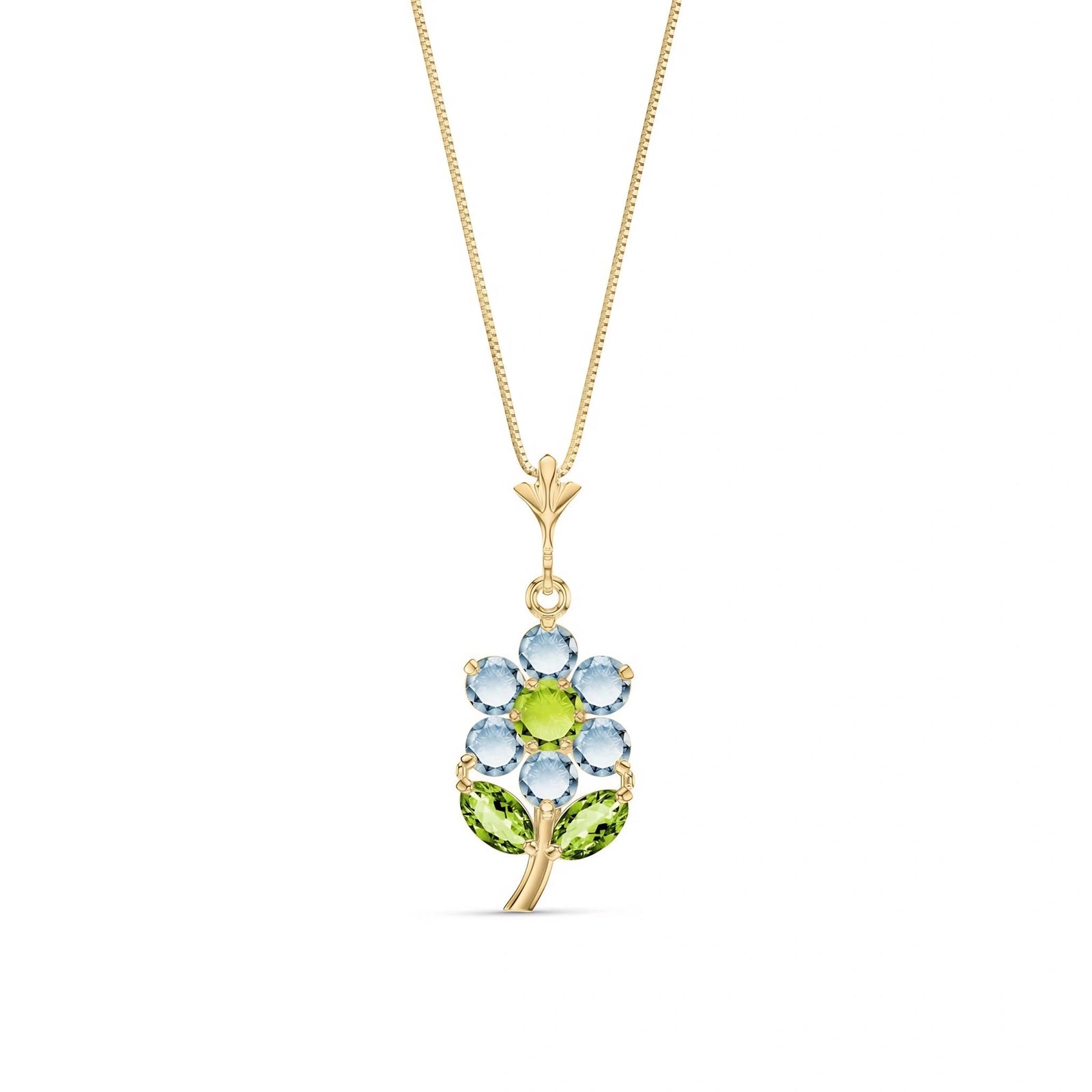 Rose Gold Peridot & Aquamarine — Tomasina