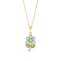 Yellow Gold Peridot & Aquamarine — Tomasina