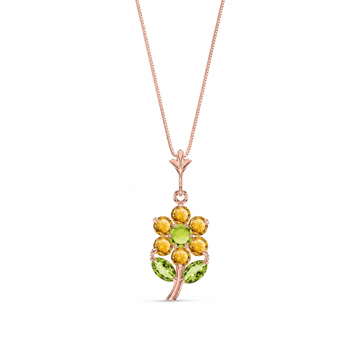 Rose Gold Peridot & Citrine — Tomasina