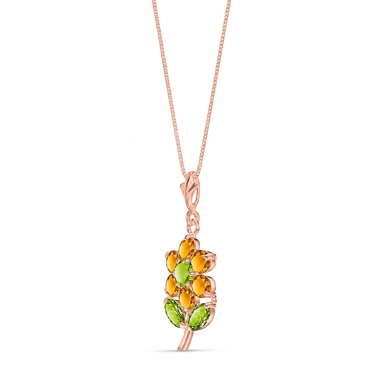 Rose Gold Peridot & Citrine — Tomasina