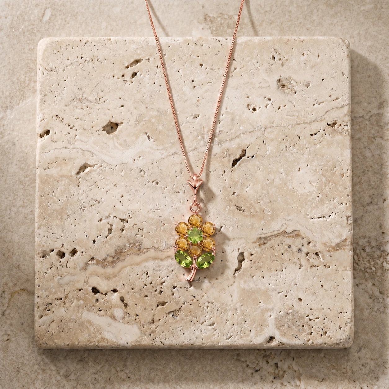 Rose Gold Peridot & Citrine — Tomasina