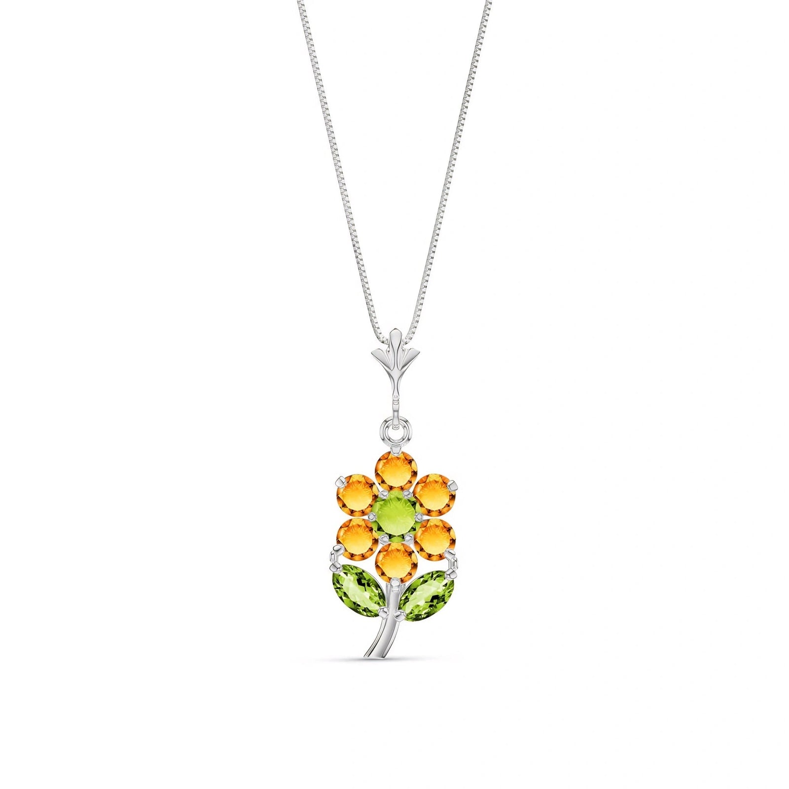 White Gold Peridot & Citrine — Tomasina