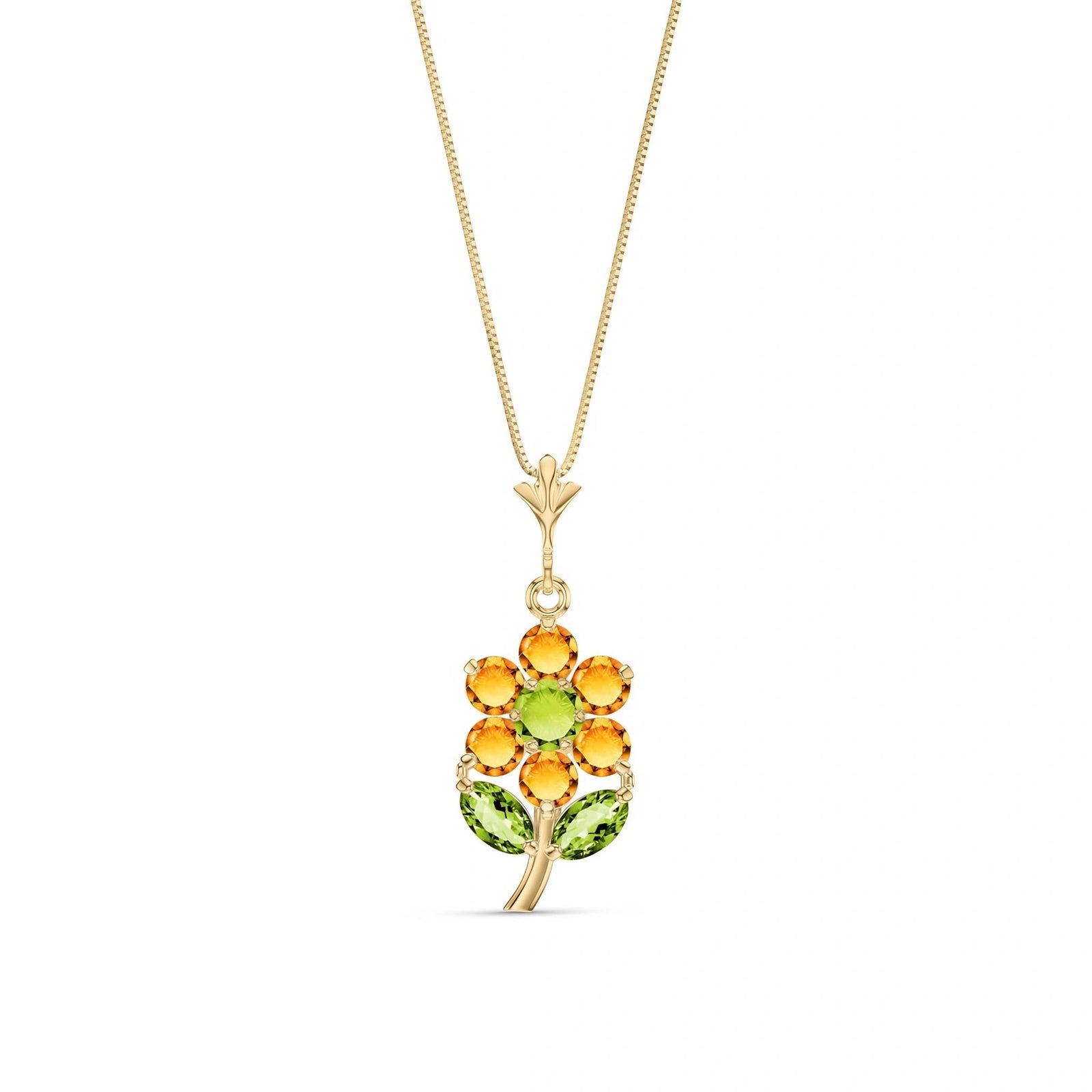 Yellow Gold Peridot & Citrine — Tomasina