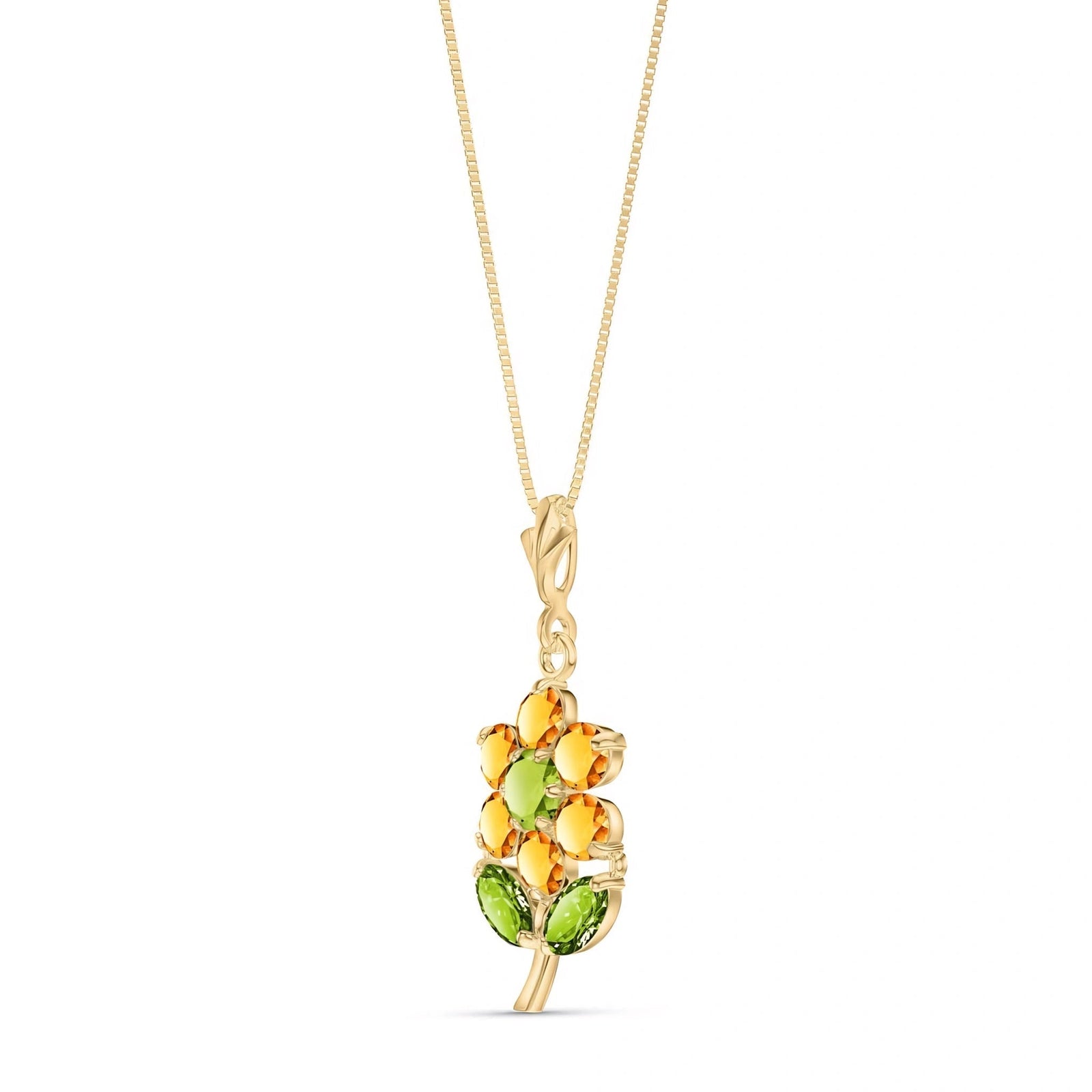 Yellow Gold Peridot & Citrine — Tomasina