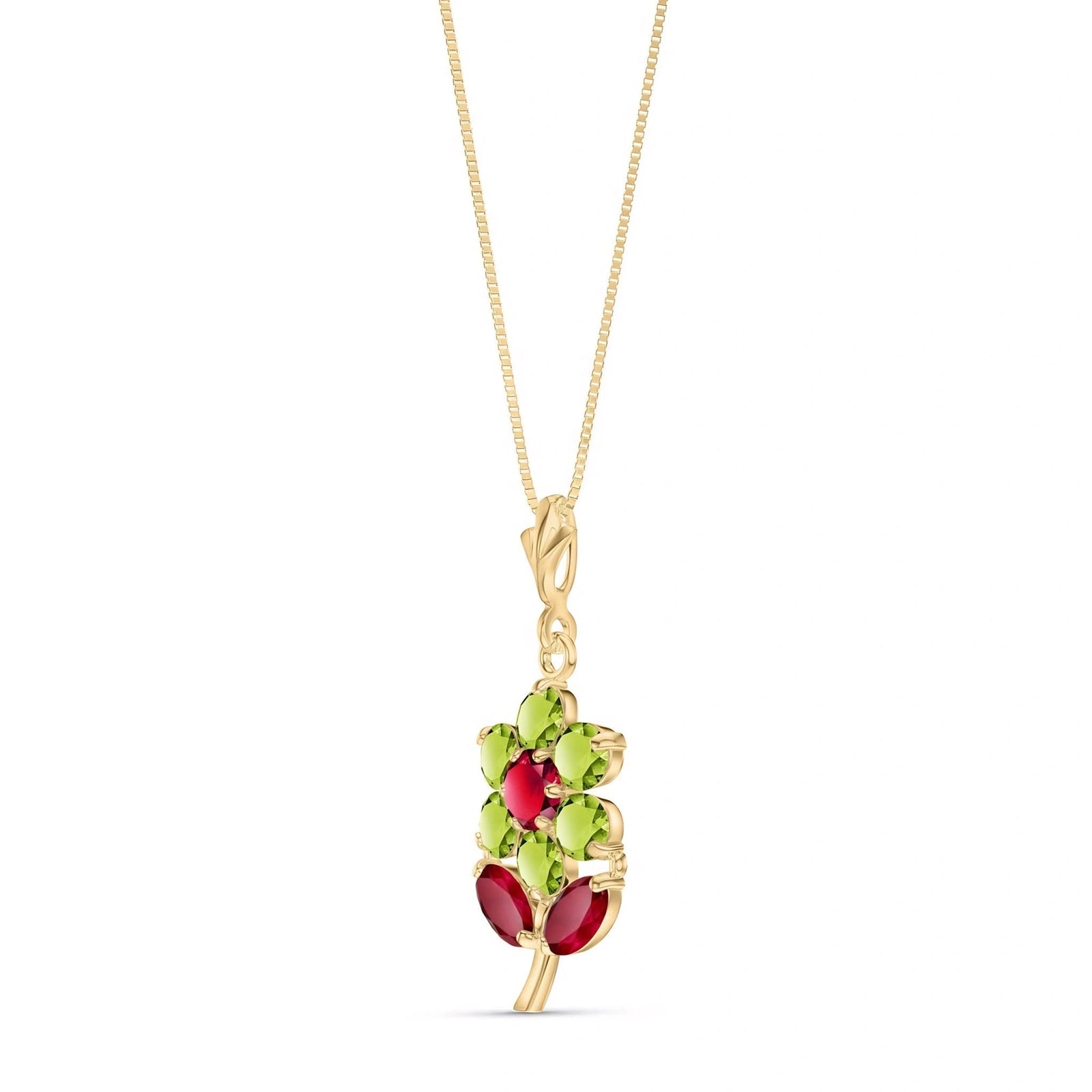 Yellow Gold Peridot & Ruby — Tomasina