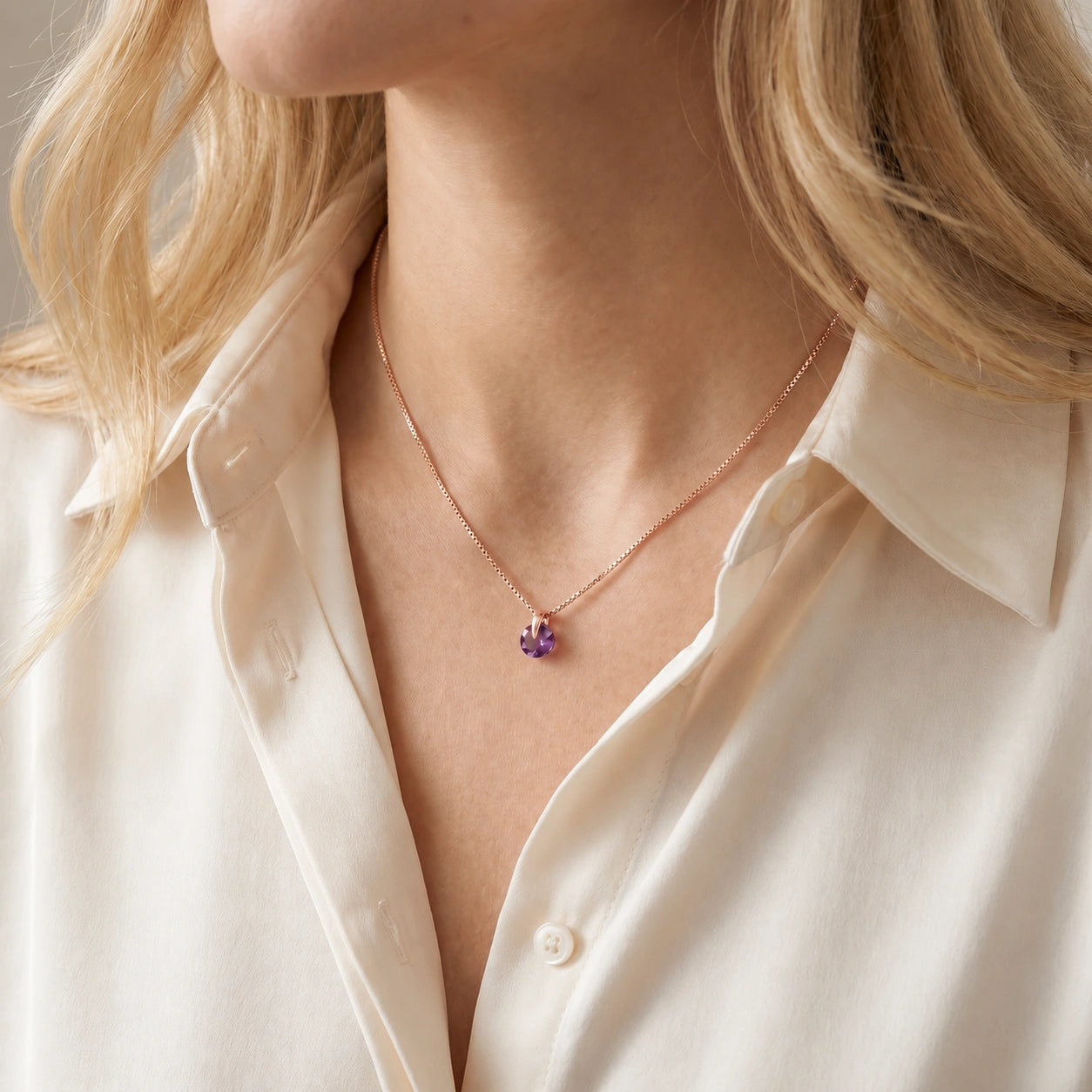 Rose Gold Amethyst — Ubaldesca