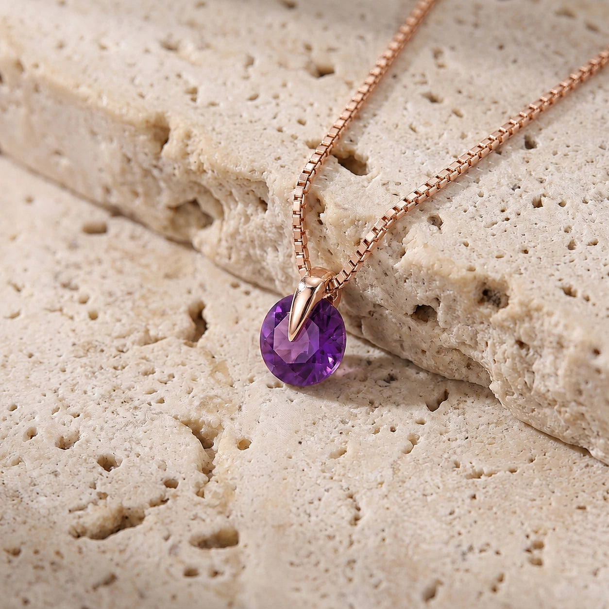 Rose Gold Amethyst — Ubaldesca