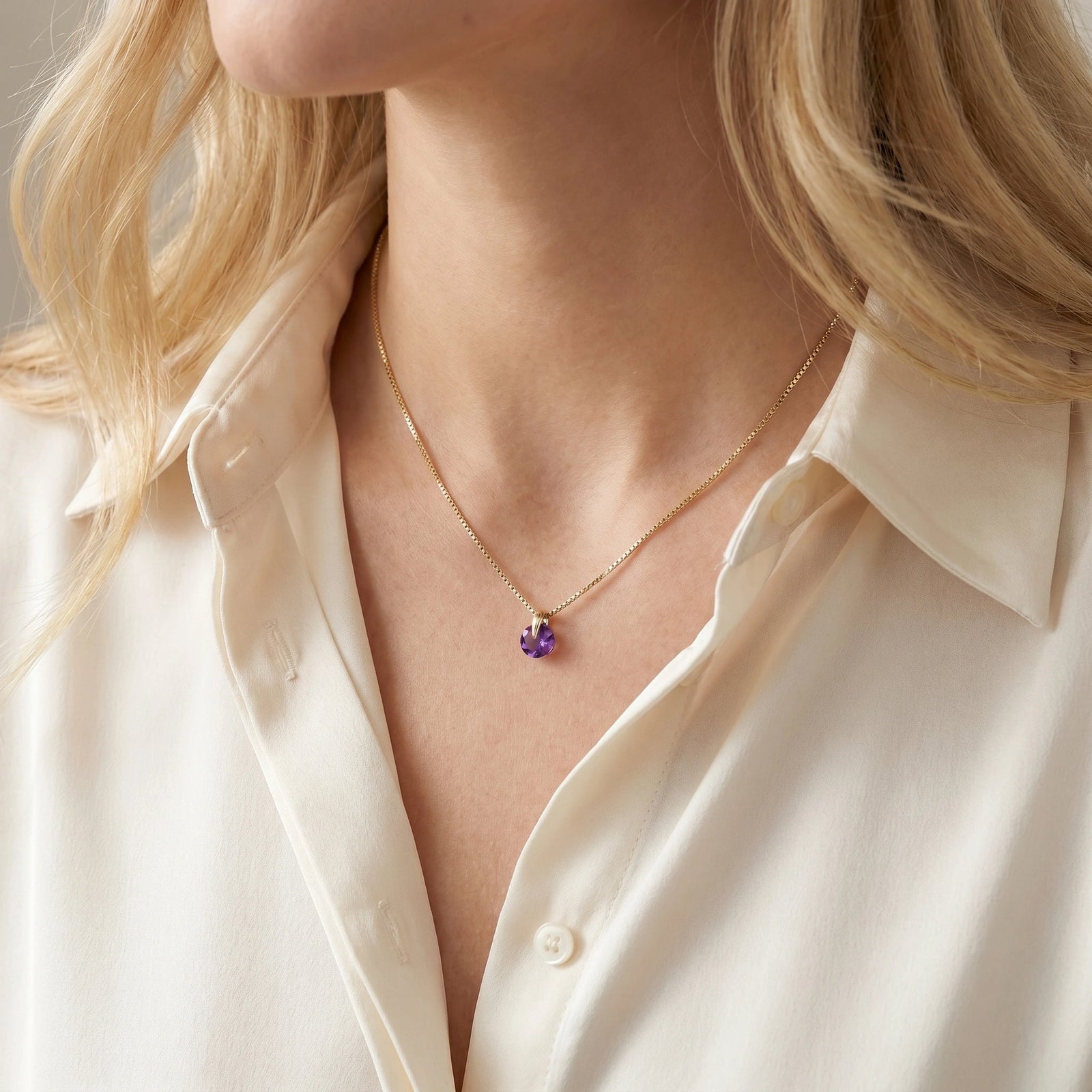 Yellow Gold Amethyst — Ubaldesca