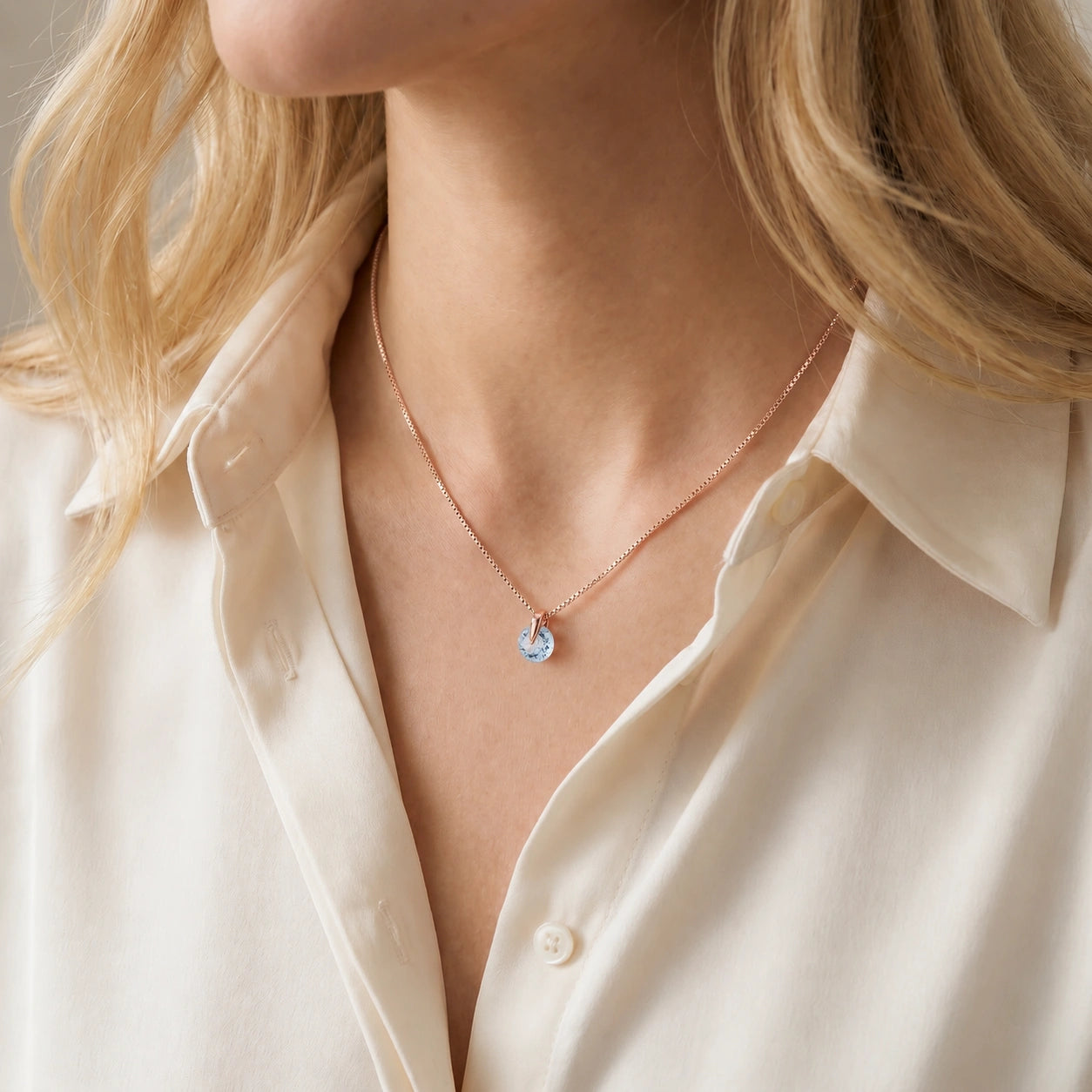 Rose Gold Aquamarine — Ubaldesca