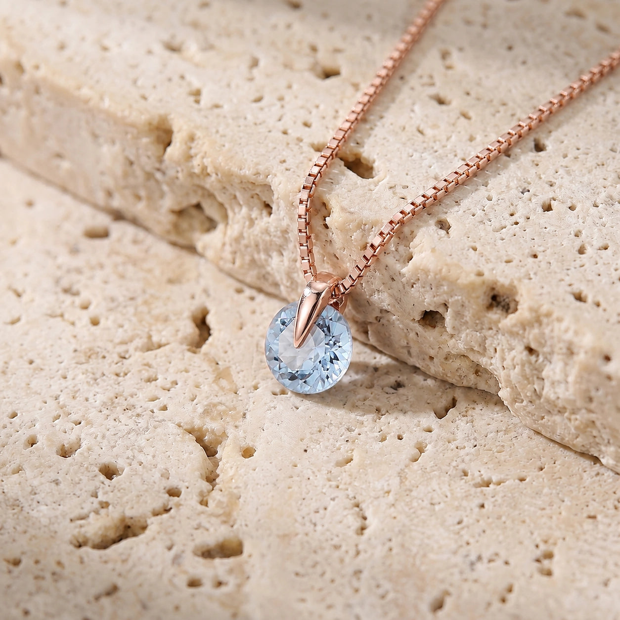 Rose Gold Aquamarine — Ubaldesca