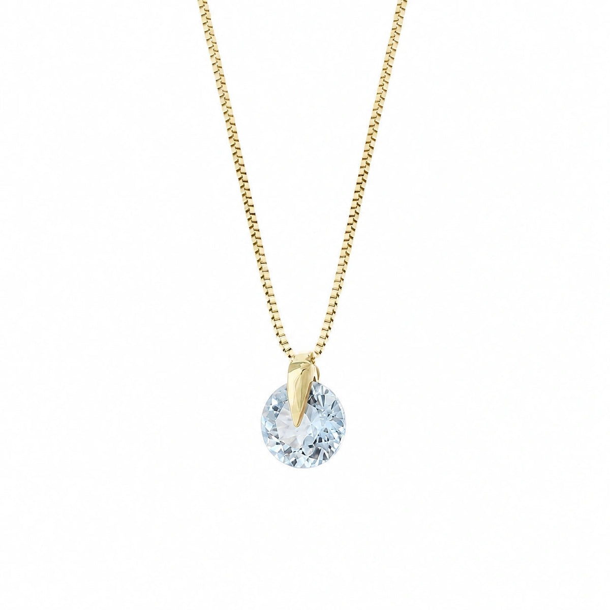 Yellow Gold Aquamarine — Ubaldesca