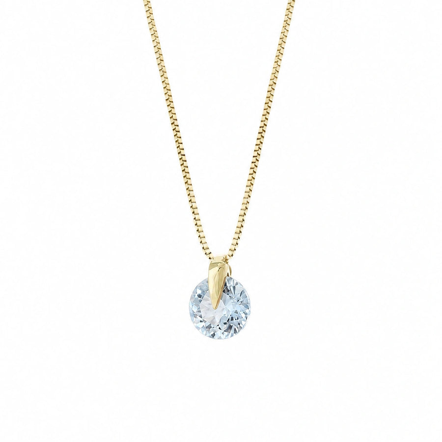 Yellow Gold Aquamarine — Ubaldesca