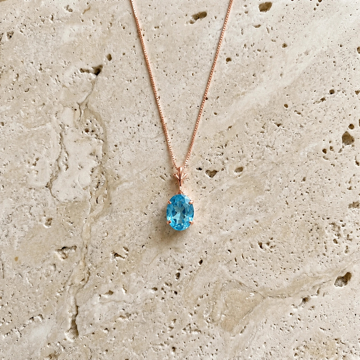Rose Gold Blue Topaz — Ubaldina