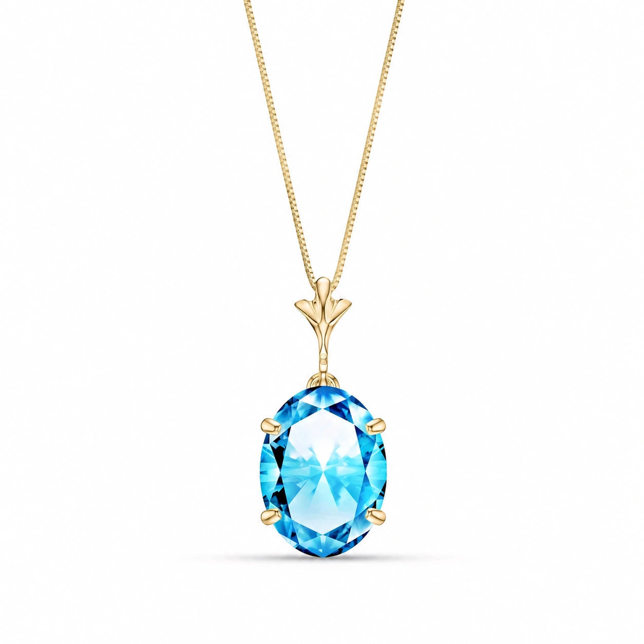 Yellow Gold Blue Topaz — Ubaldina