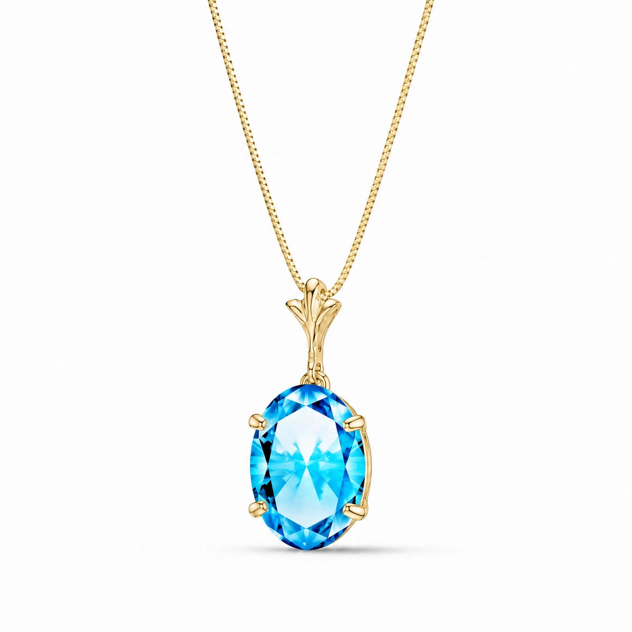 Yellow Gold Blue Topaz — Ubaldina