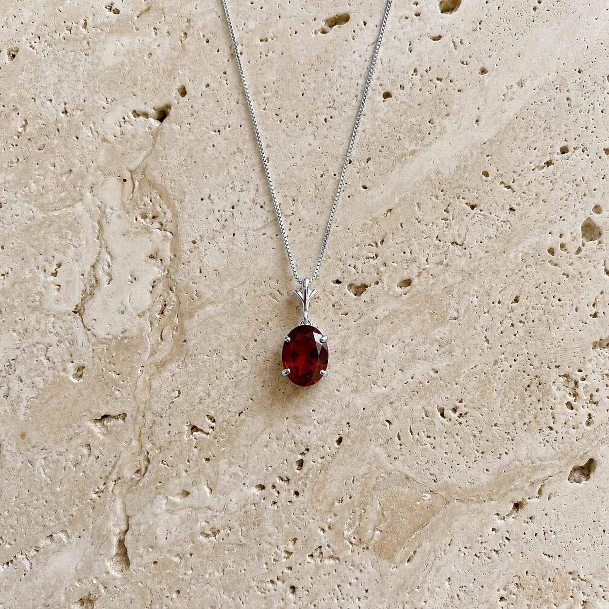 White Gold Garnet — Ubaldina