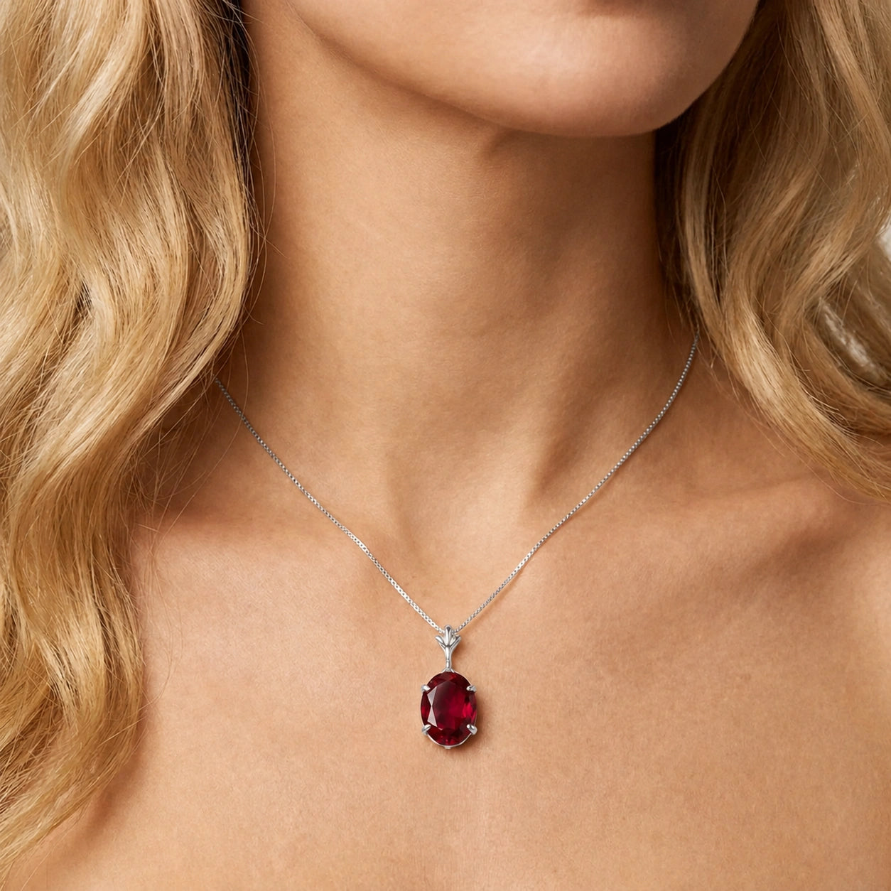 White Gold Garnet — Ubaldina