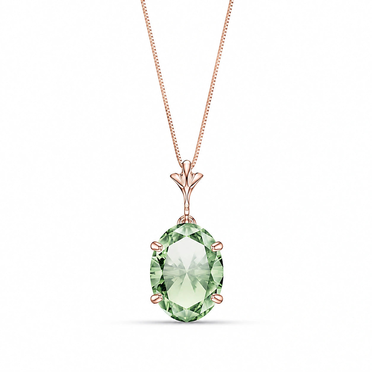 Rose Gold Green Amethyst — Ubaldina