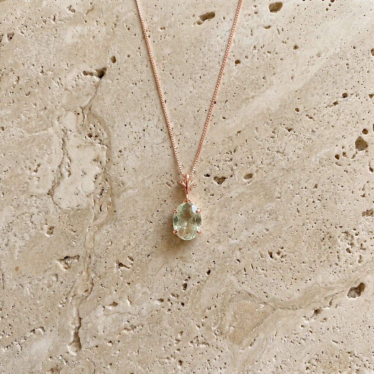 Rose Gold Green Amethyst — Ubaldina