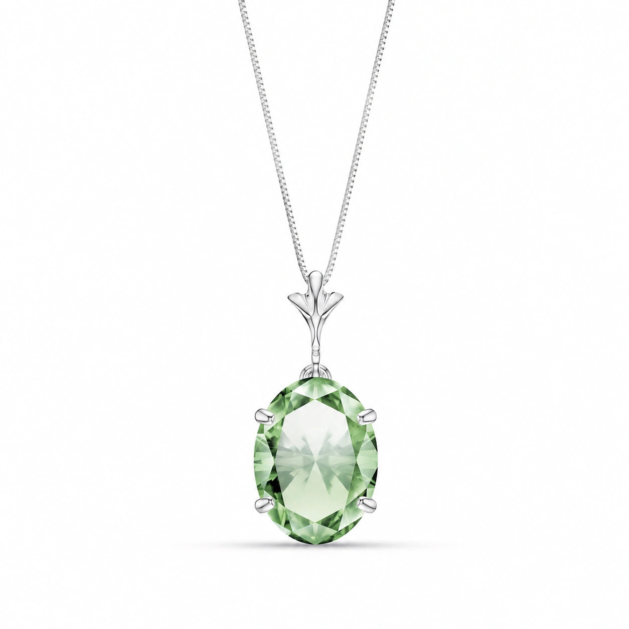 White Gold Green Amethyst — Ubaldina