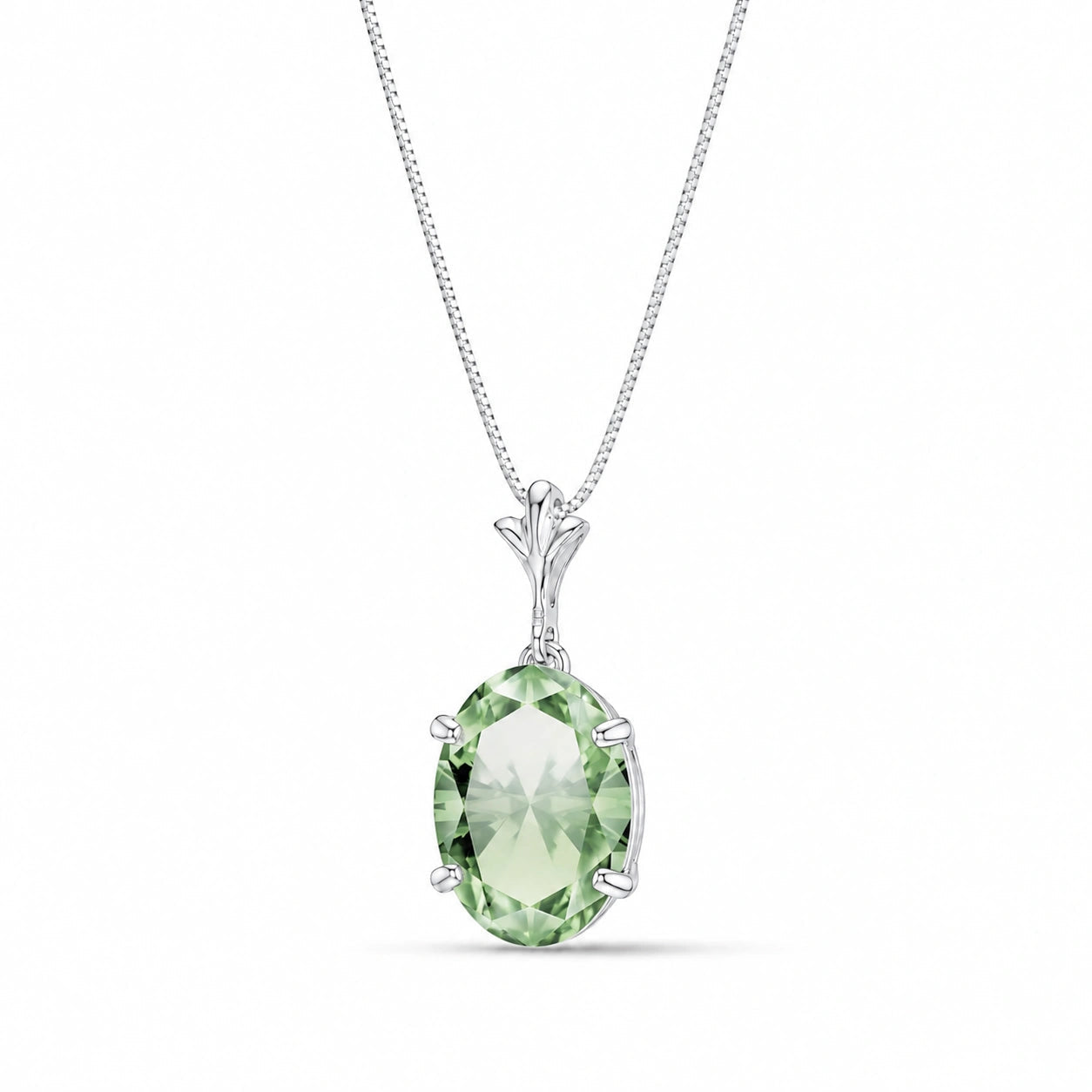 White Gold Green Amethyst — Ubaldina