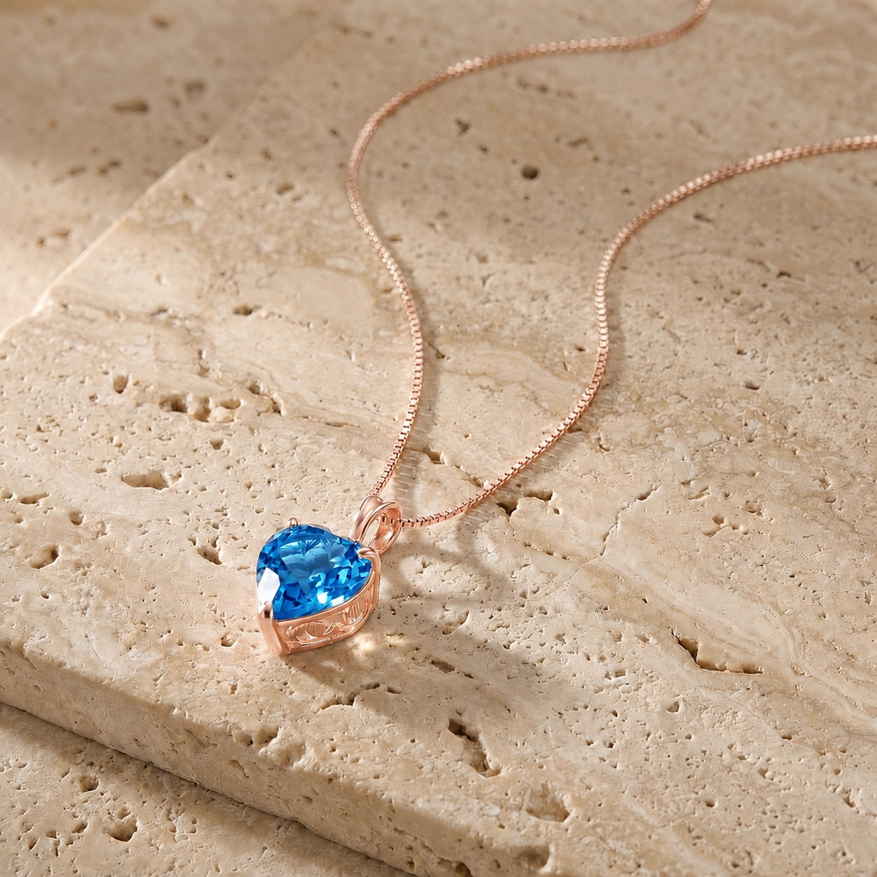 Rose Gold Blue Topaz — Uberta