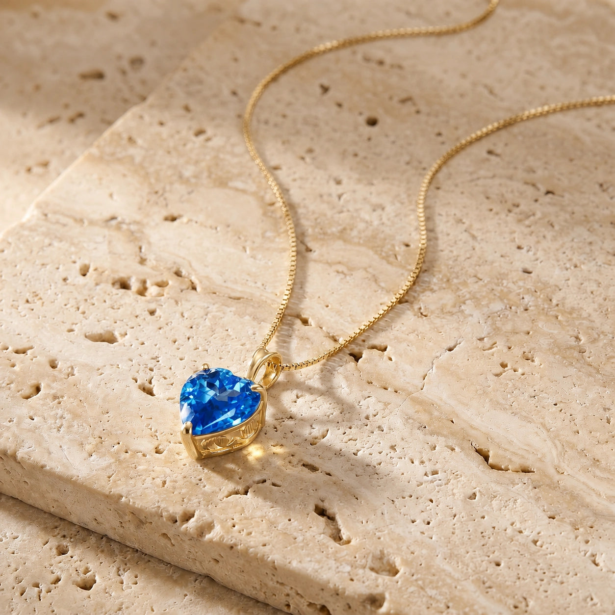 Yellow Gold Blue Topaz — Uberta