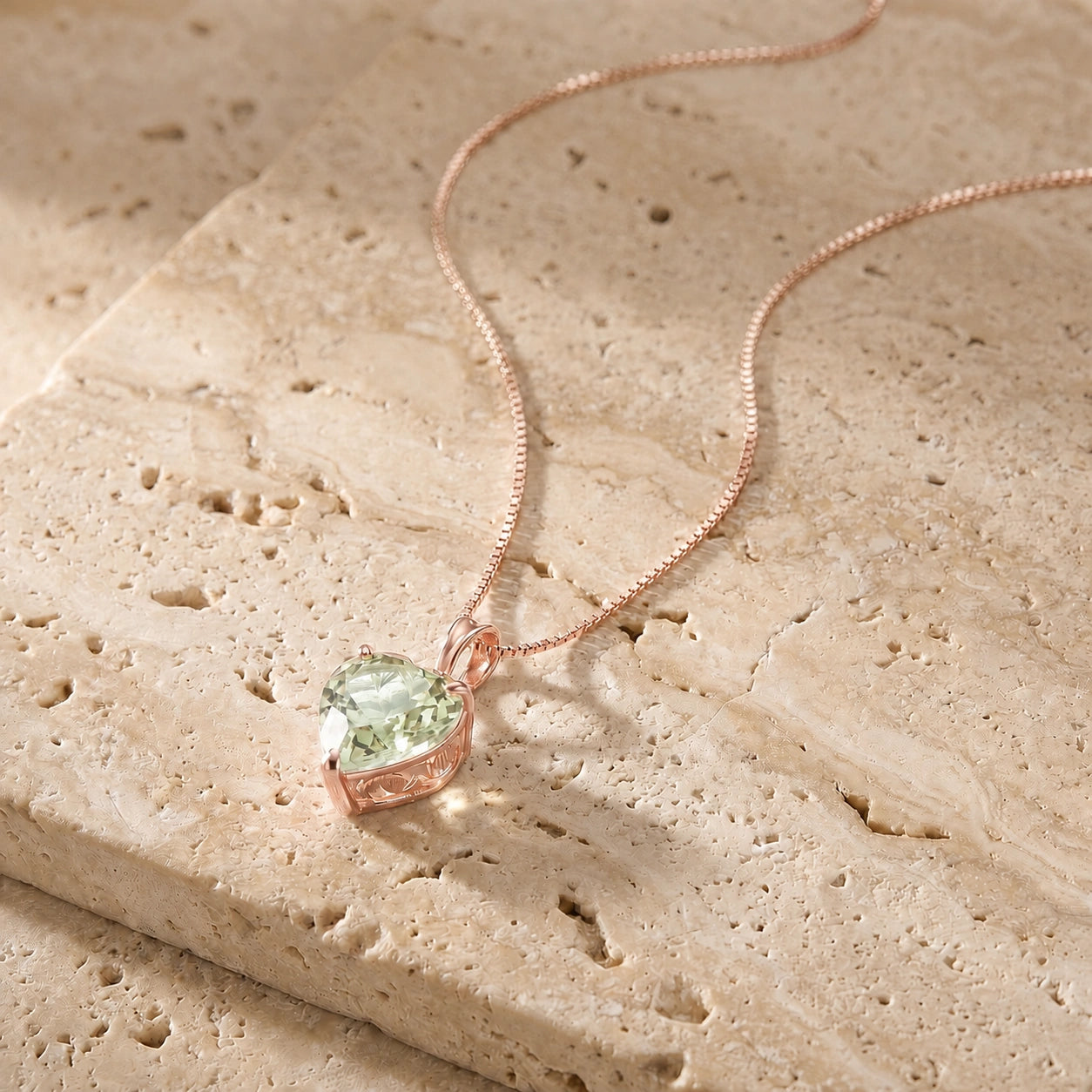 Rose Gold Green Amethyst — Uberta