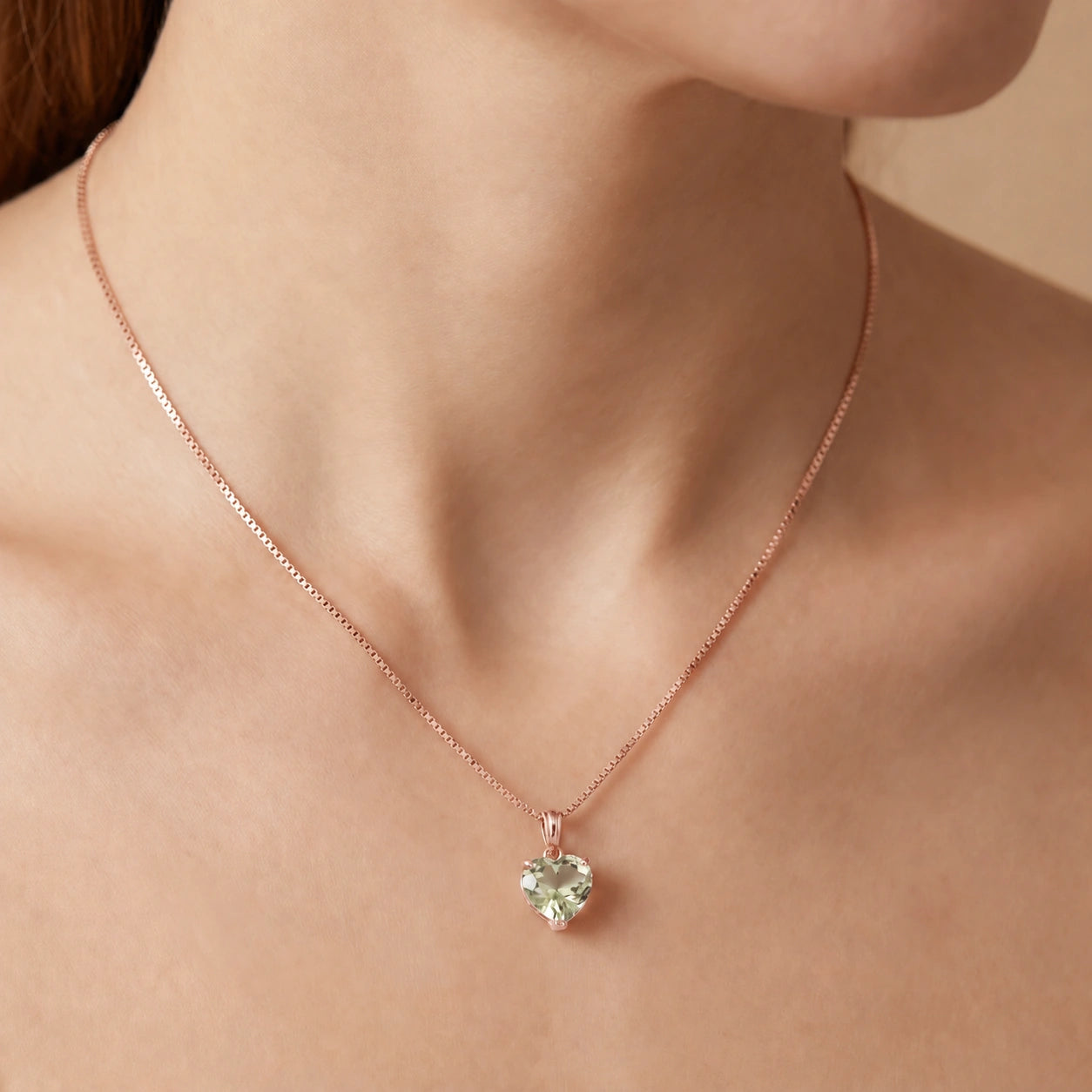 Rose Gold Green Amethyst — Uberta