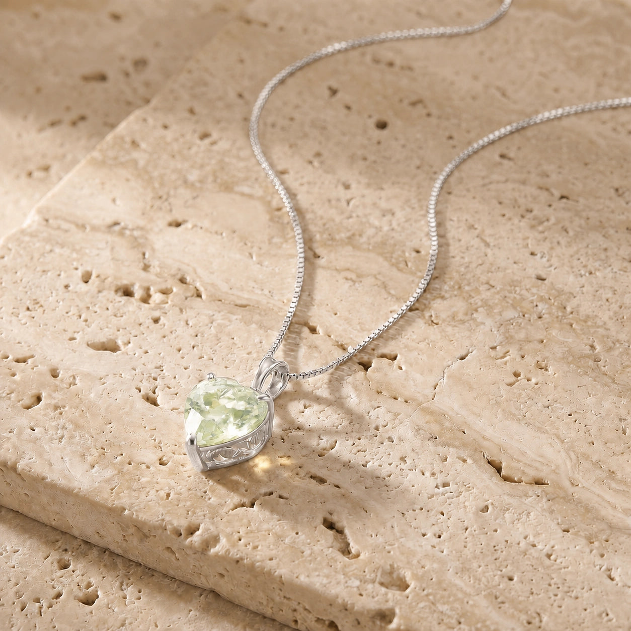 White Gold Green Amethyst — Uberta