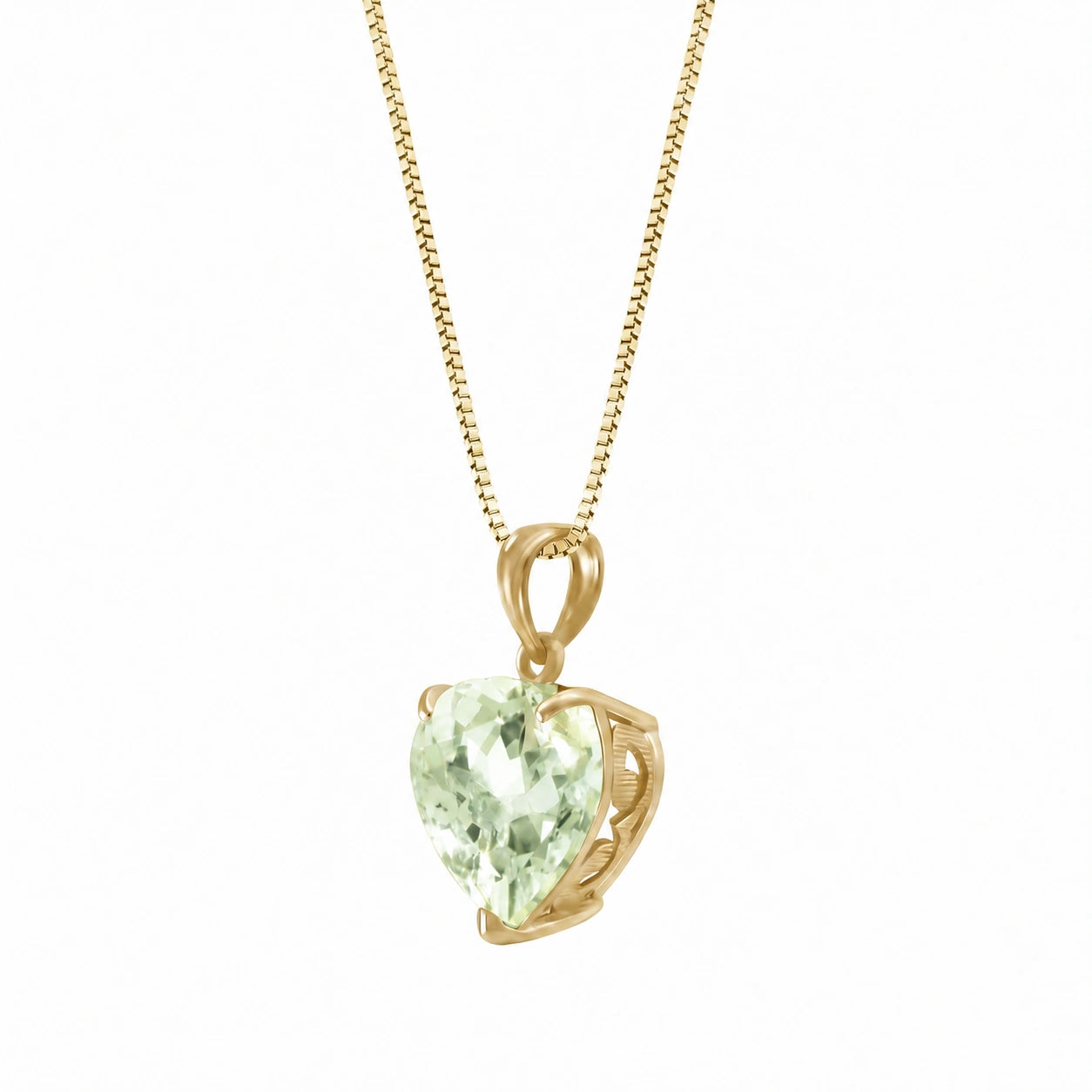 Yellow Gold Green Amethyst — Uberta