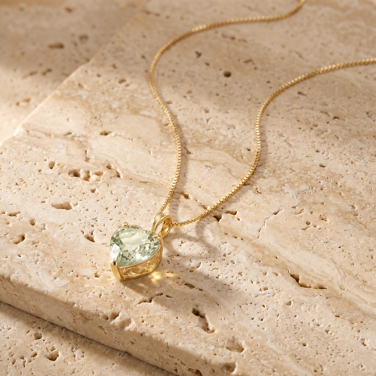 Yellow Gold Green Amethyst — Uberta