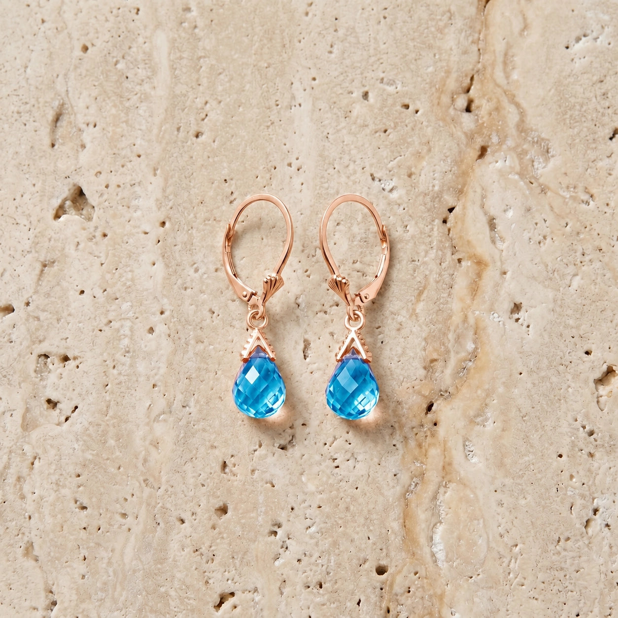 Rose Gold Blue Topaz — Ubertina