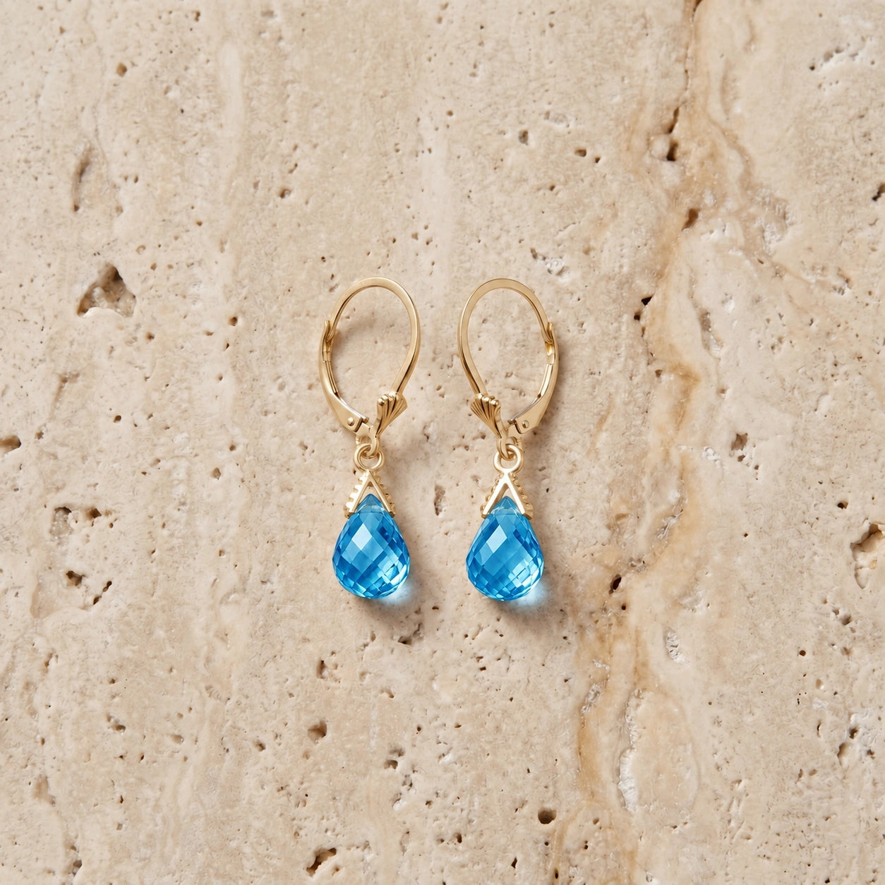 Yellow Gold Blue Topaz — Ubertina
