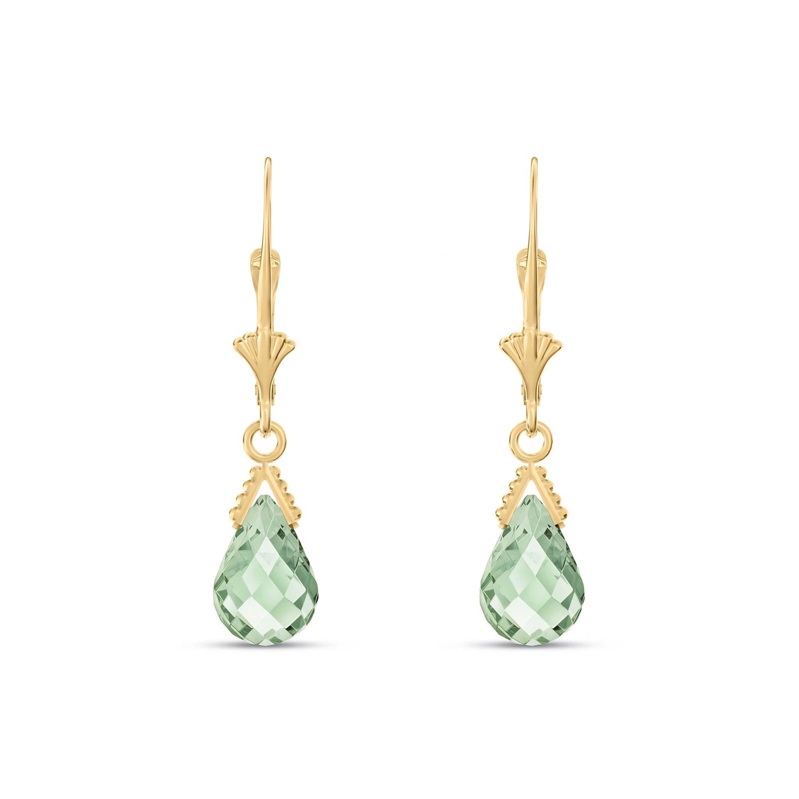 Yellow Gold Green Amethyst — Ubertina