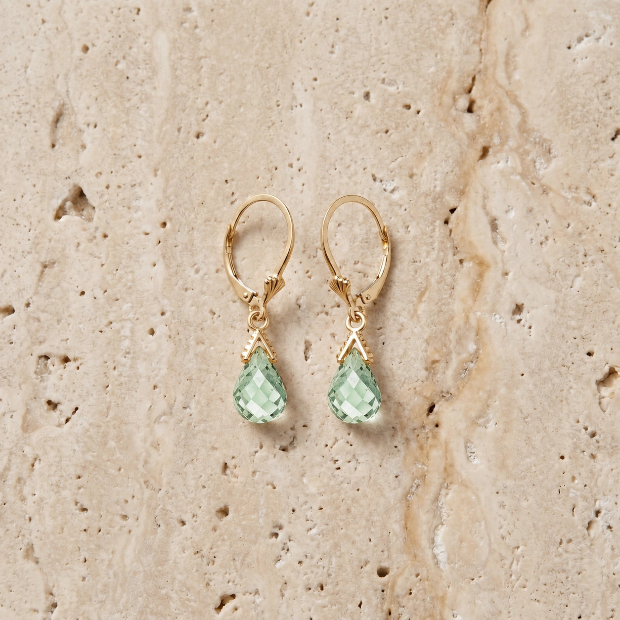 Yellow Gold Green Amethyst — Ubertina