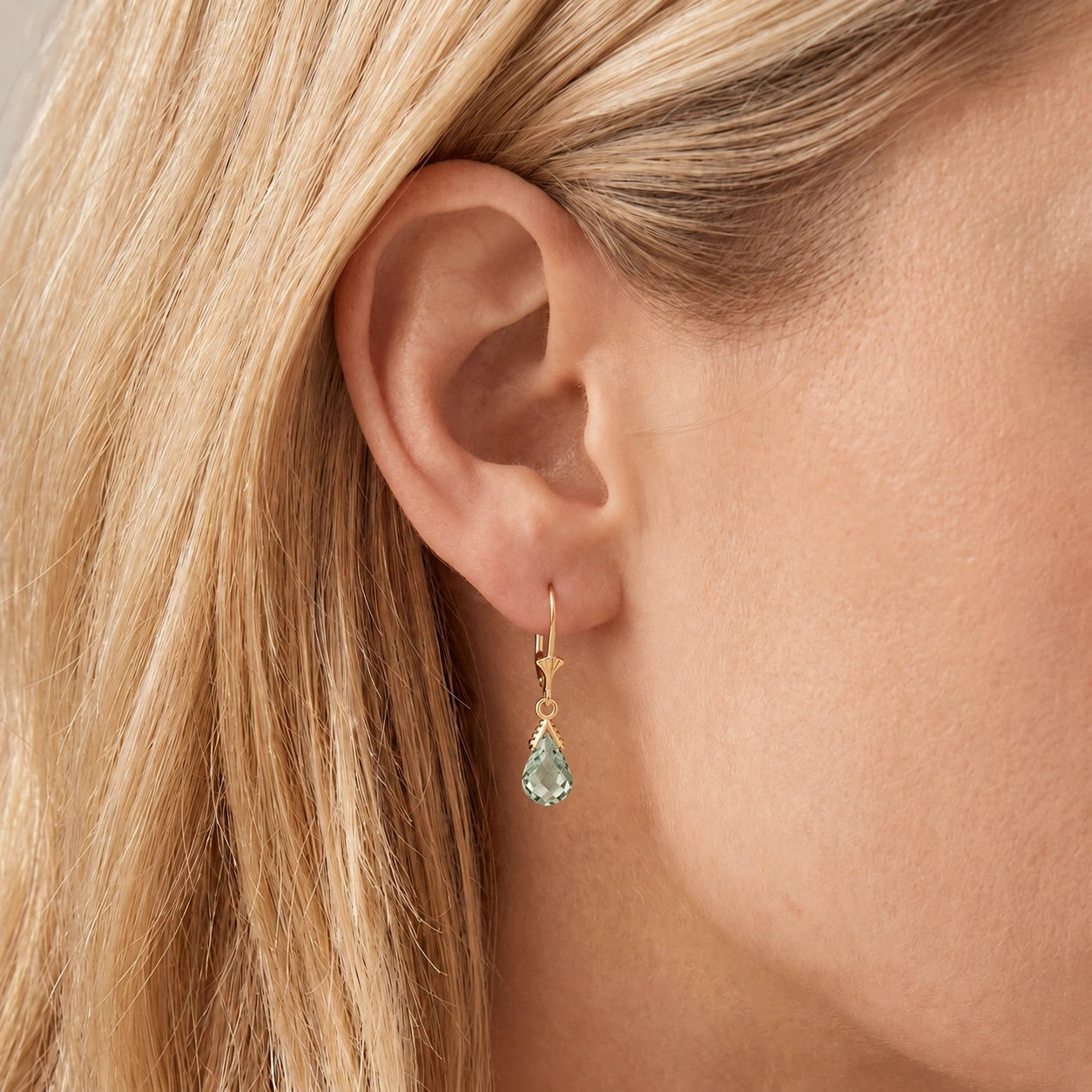 Yellow Gold Green Amethyst — Ubertina