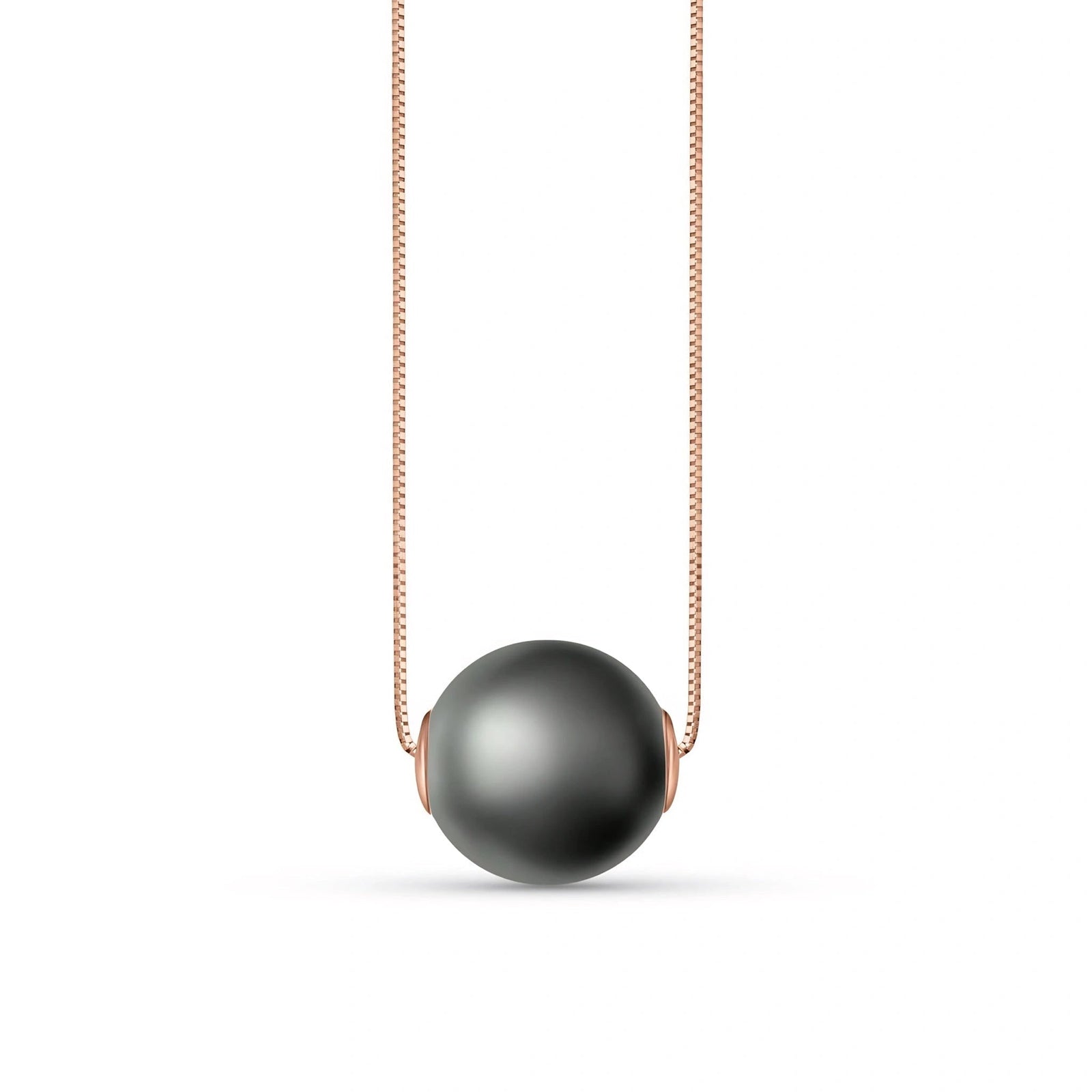 Rose Gold Belle Pendant Necklace Pearl 10K — Aurora