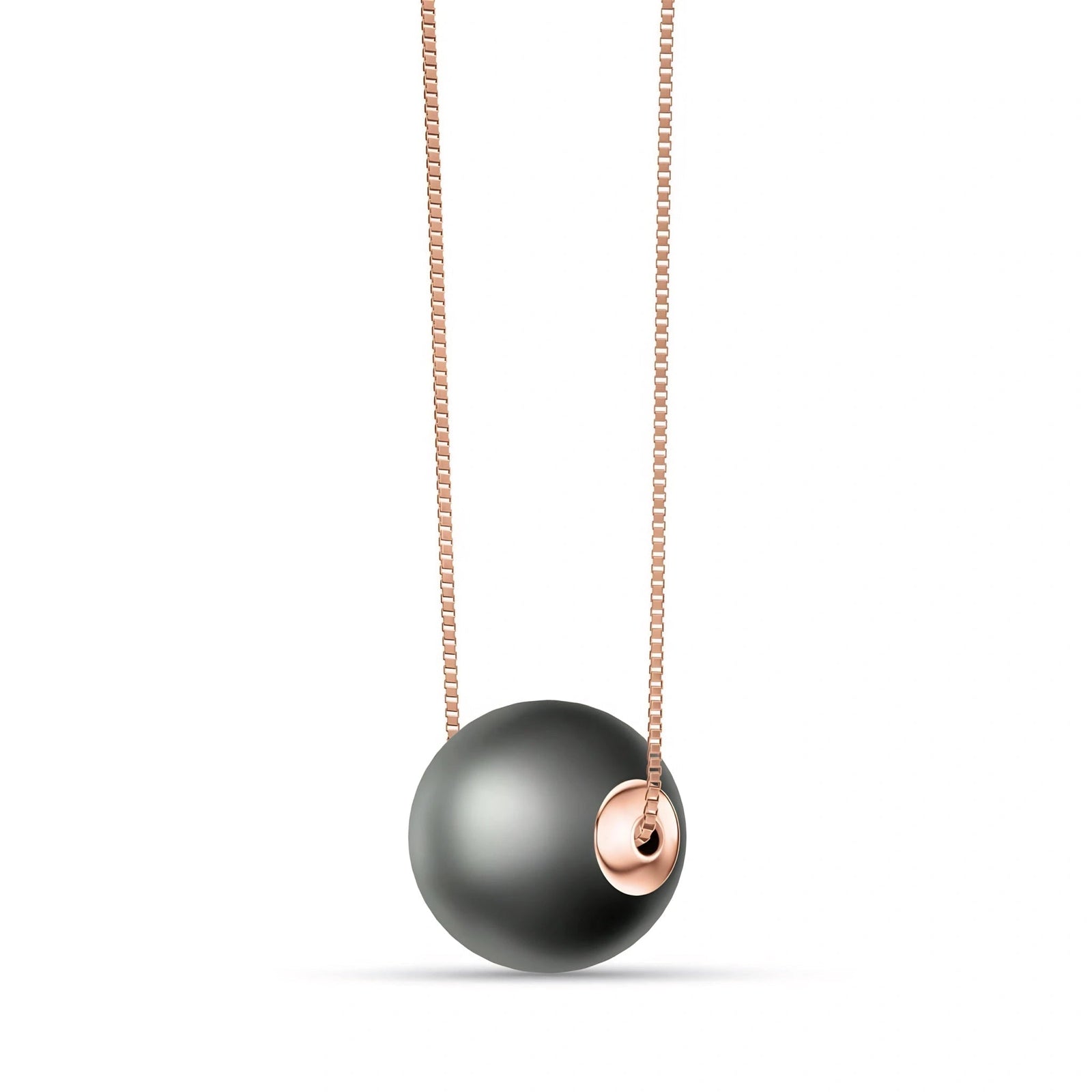Rose Gold Belle Pendant Necklace Pearl 10K — Aurora