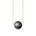 Yellow Gold Belle Pendant Necklace Pearl 10K — Aurora