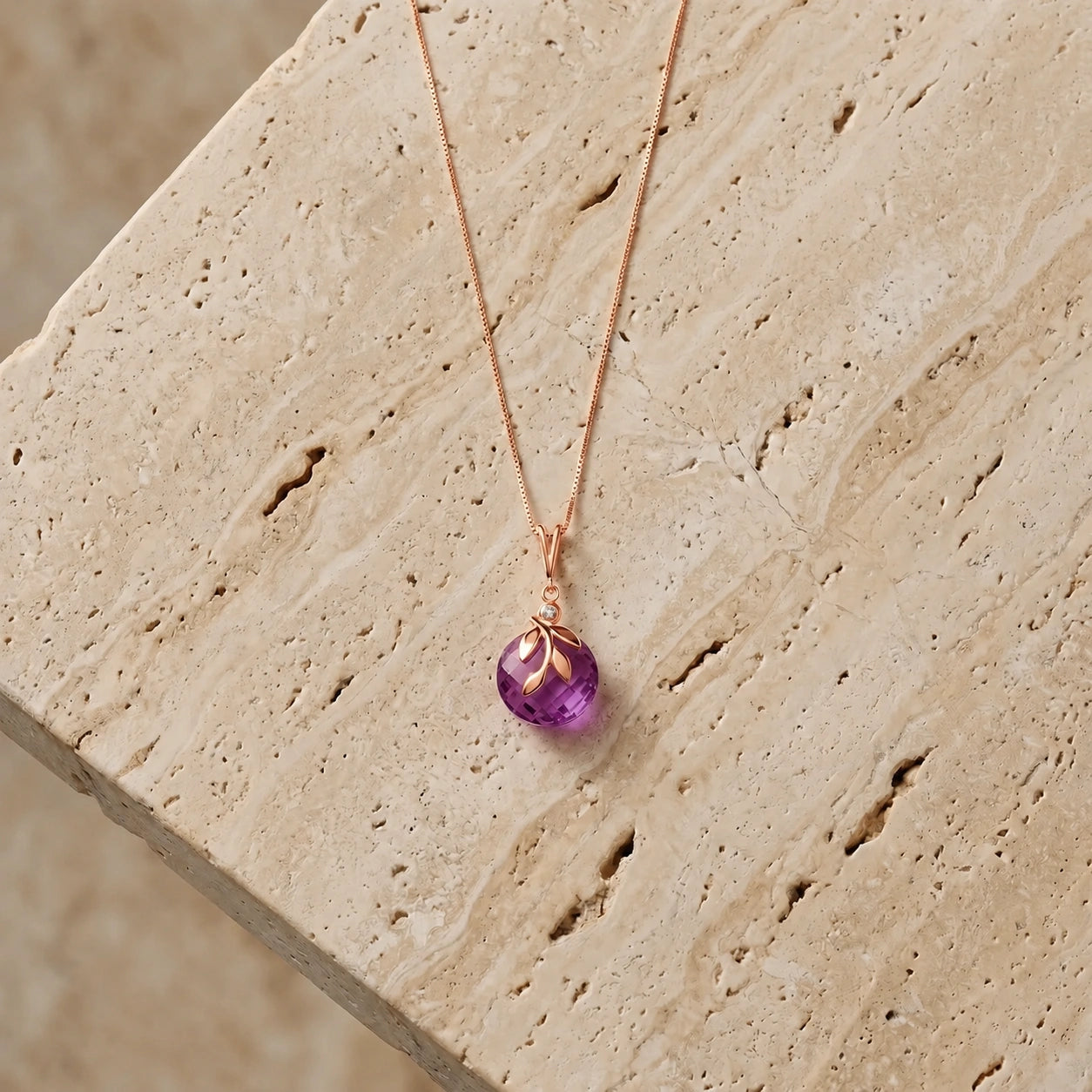 Rose Gold Amethyst & Diamond — Umbertina