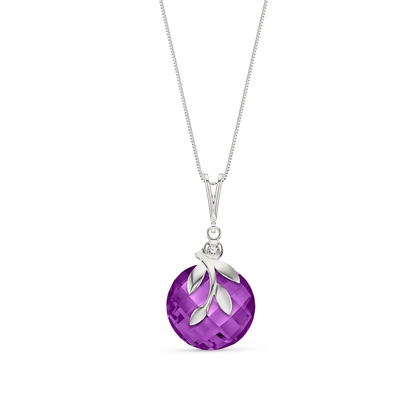 White Gold Amethyst & Diamond — Umbertina