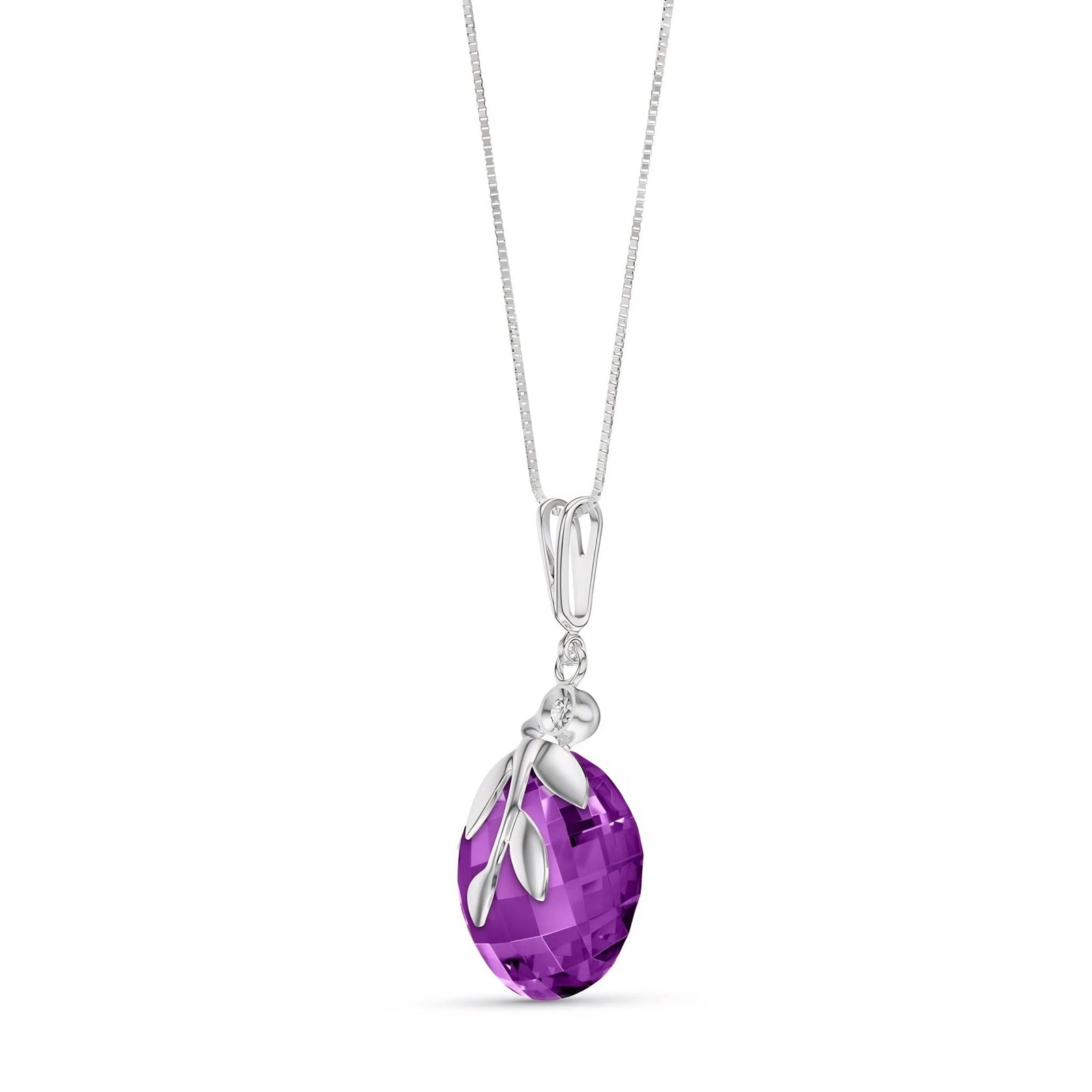White Gold Amethyst & Diamond — Umbertina