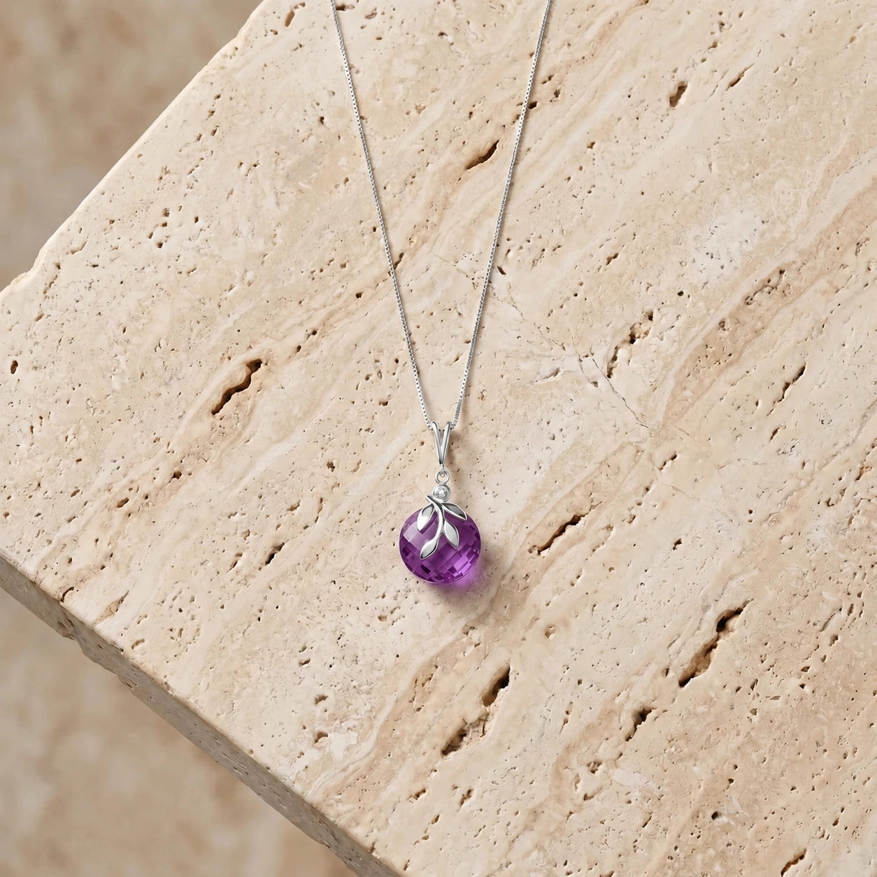 White Gold Amethyst & Diamond — Umbertina