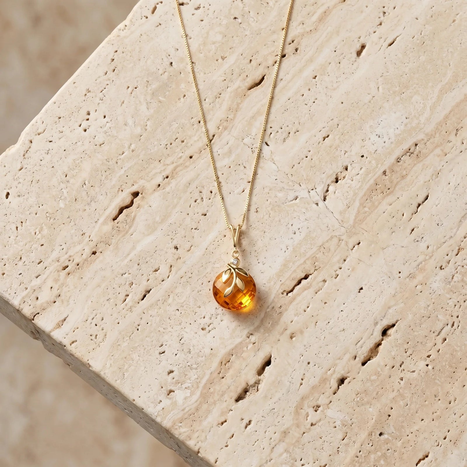 Yellow Gold Diamond & Citrine — Umbertina