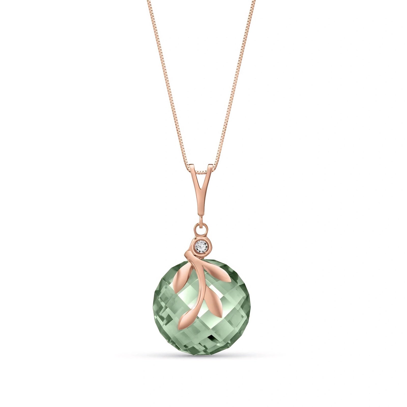 Rose Gold Diamond & Green Amethyst — Umbertina