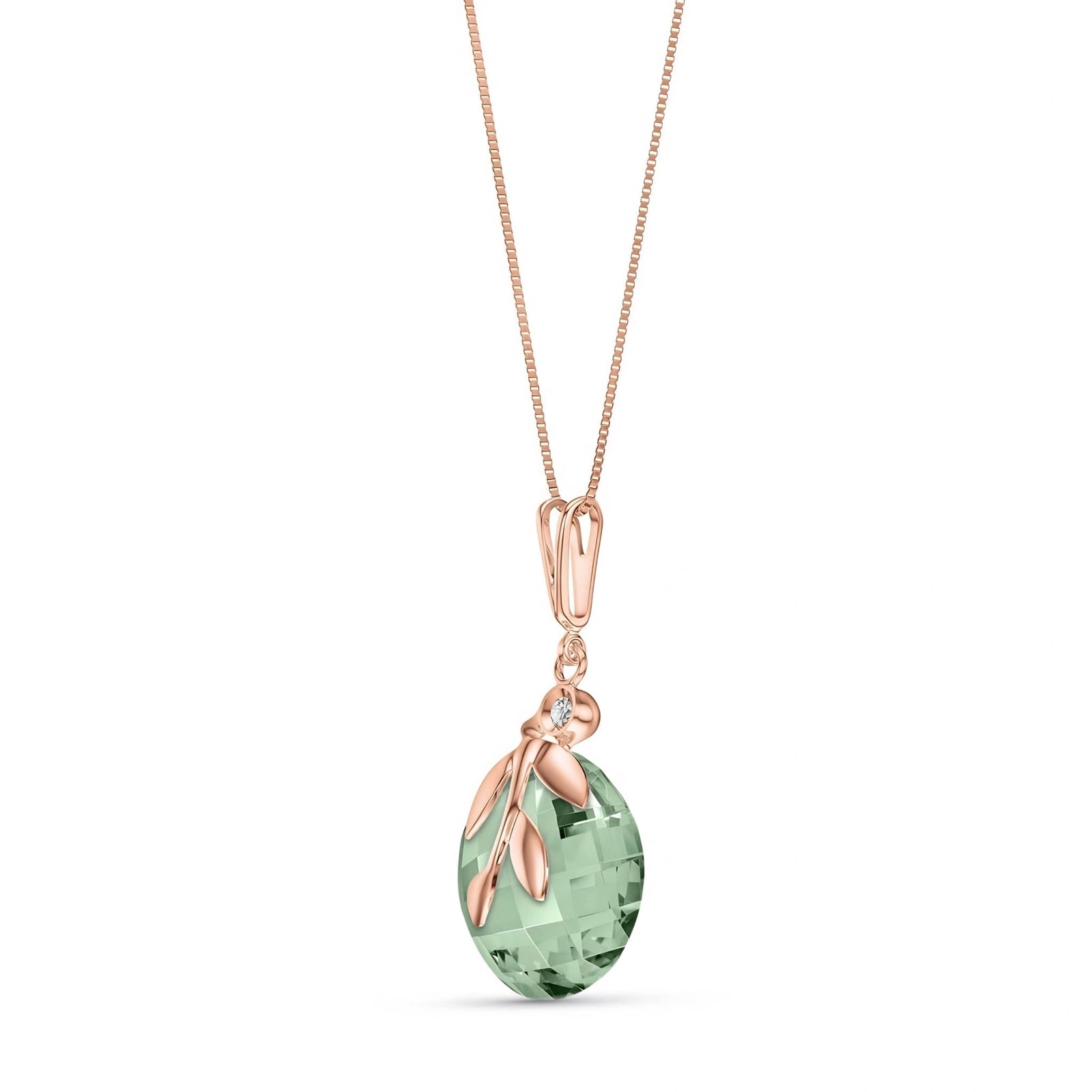 Rose Gold Diamond & Green Amethyst — Umbertina