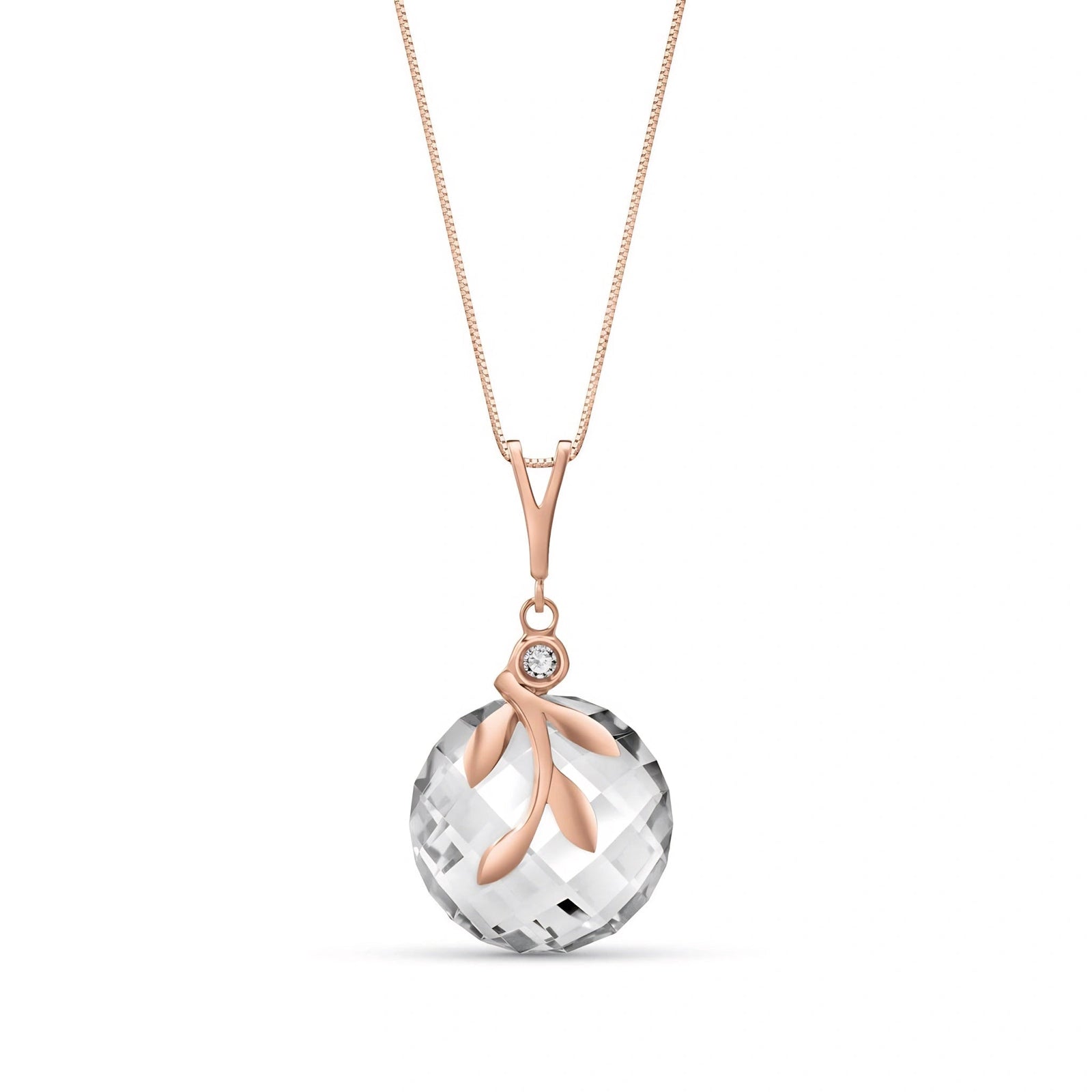Rose Gold Diamond & White Topaz — Umbertina